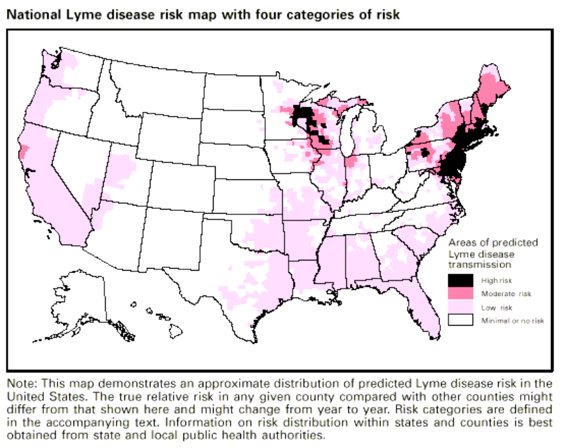lyme disease national risk map