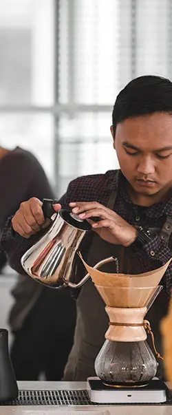 pour-over coffee