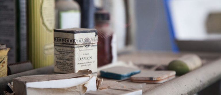 old aspirin box
