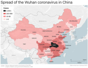 wuhan coronavirus covid 19 map