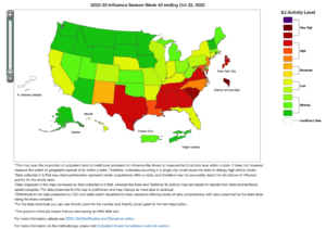 flu map by state