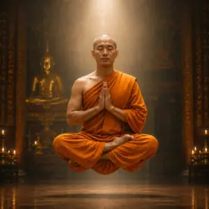 Bhuddist monk Image