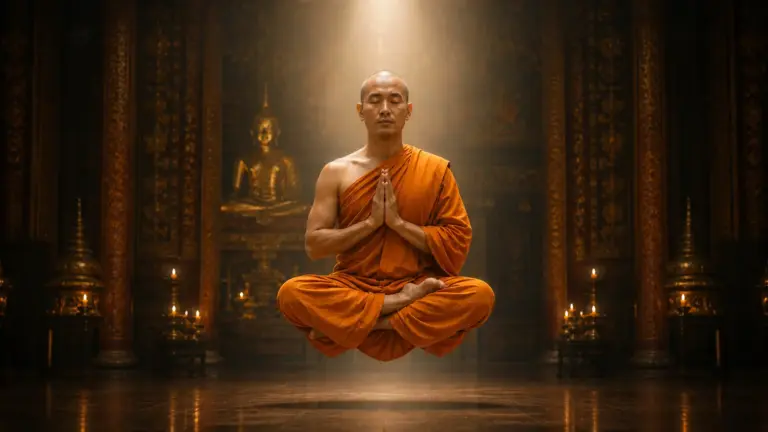 Bhuddist monk Image