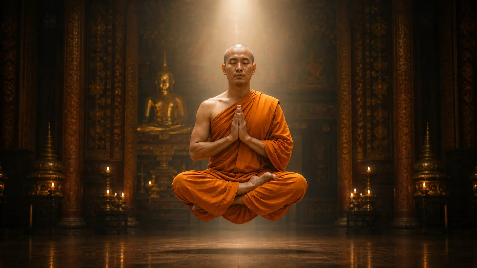 Bhuddist monk Image