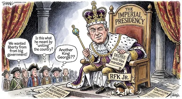 The imperial presidency cartoon